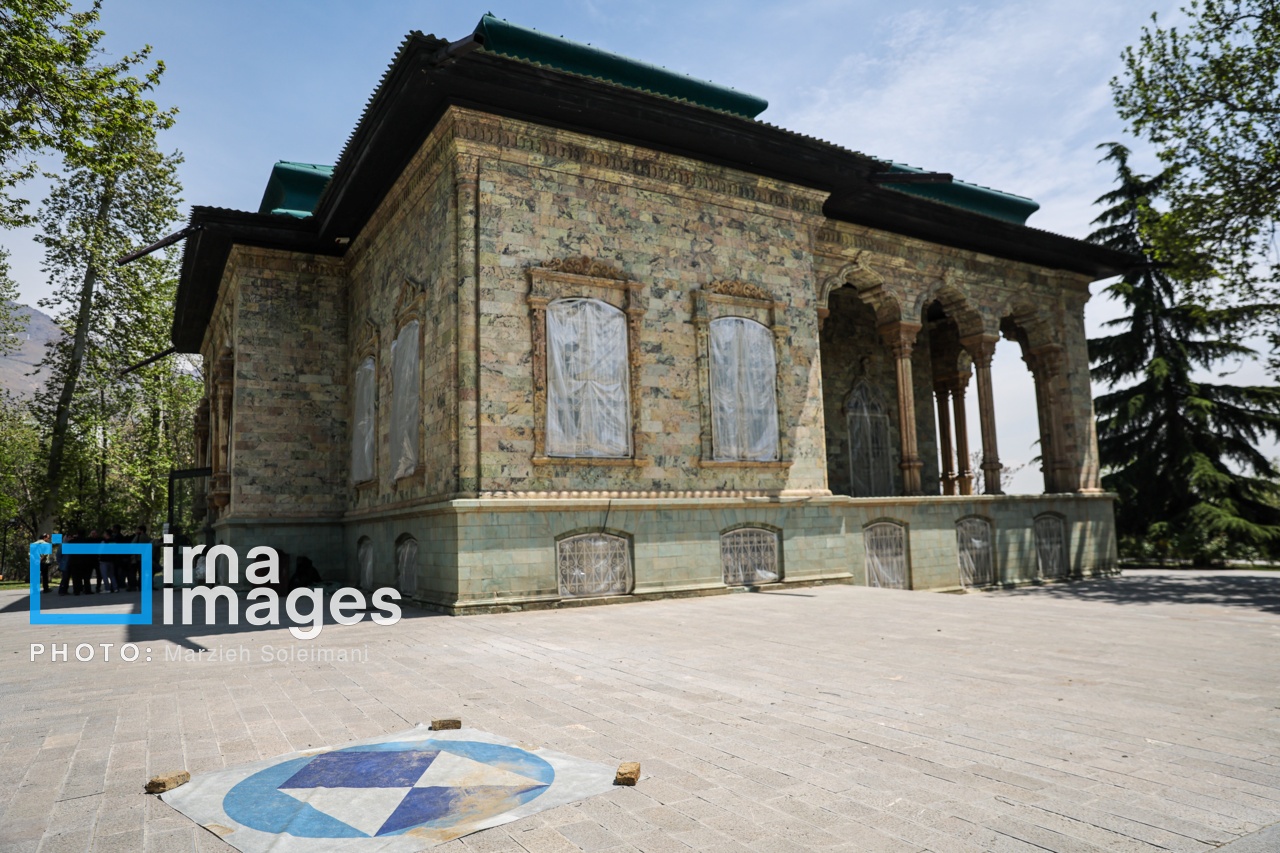 تصاویر: خسارات برجا مانده از جنگ رمضان در کاخ سعدآباد