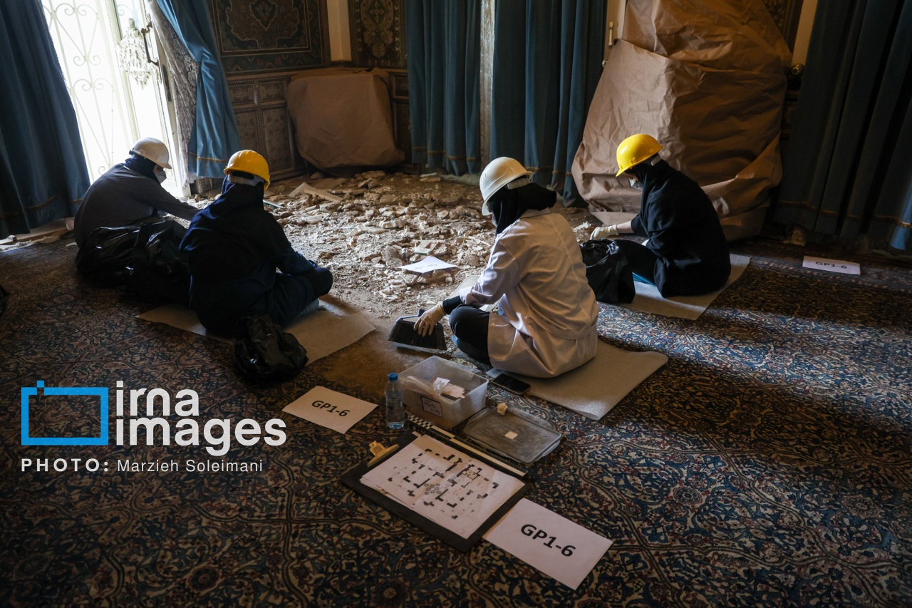 تصاویر: خسارات برجا مانده از جنگ رمضان در کاخ سعدآباد