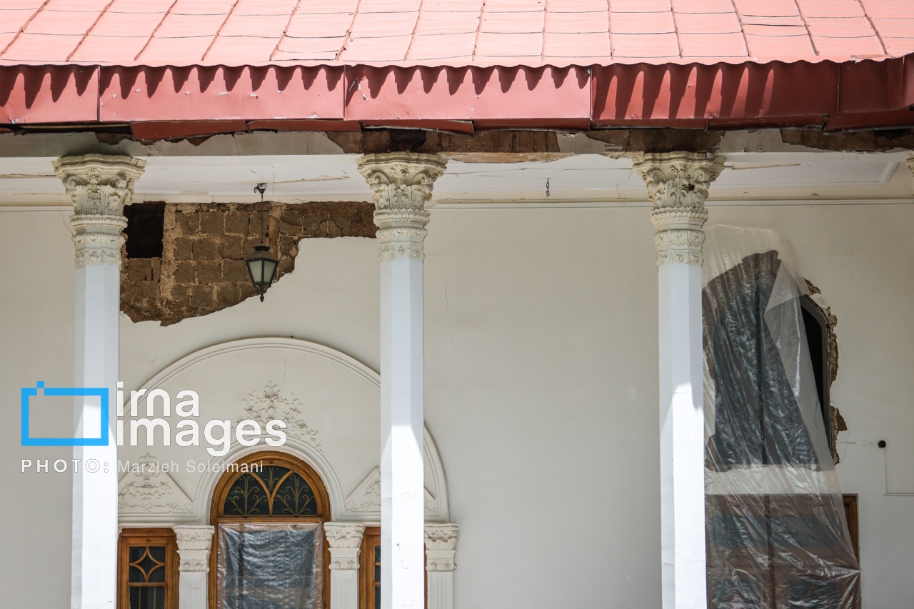 تصاویر: خسارات برجا مانده از جنگ رمضان در کاخ سعدآباد