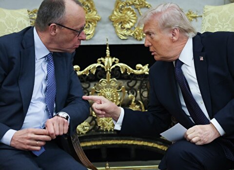 ادعای ترامپ: صدراعظم آلمان نمی‌داند درباره ایران چه می‌گوید / او فکر می‌کند داشتن سلاح هسته‌ای برای ایران اشکالی ندارد / کاری که الان من با ایران انجام می‌دهم، دیگر کشورها یا رؤسا باید مدت‌ها پیش انجام می‌دادند / تعجبی ندارد که آلمان از نظر اقتصادی و سایر جهات این‌قدر ضعیف عمل می‌کند