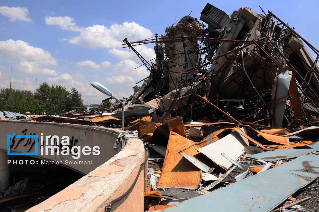 تصاویر: خسارات جنگ رمضان در مجموعه ورزشی آزادی