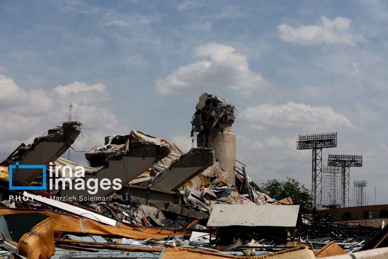 تصاویر: خسارات جنگ رمضان در مجموعه ورزشی آزادی