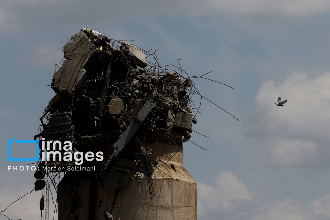 تصاویر: خسارات جنگ رمضان در مجموعه ورزشی آزادی