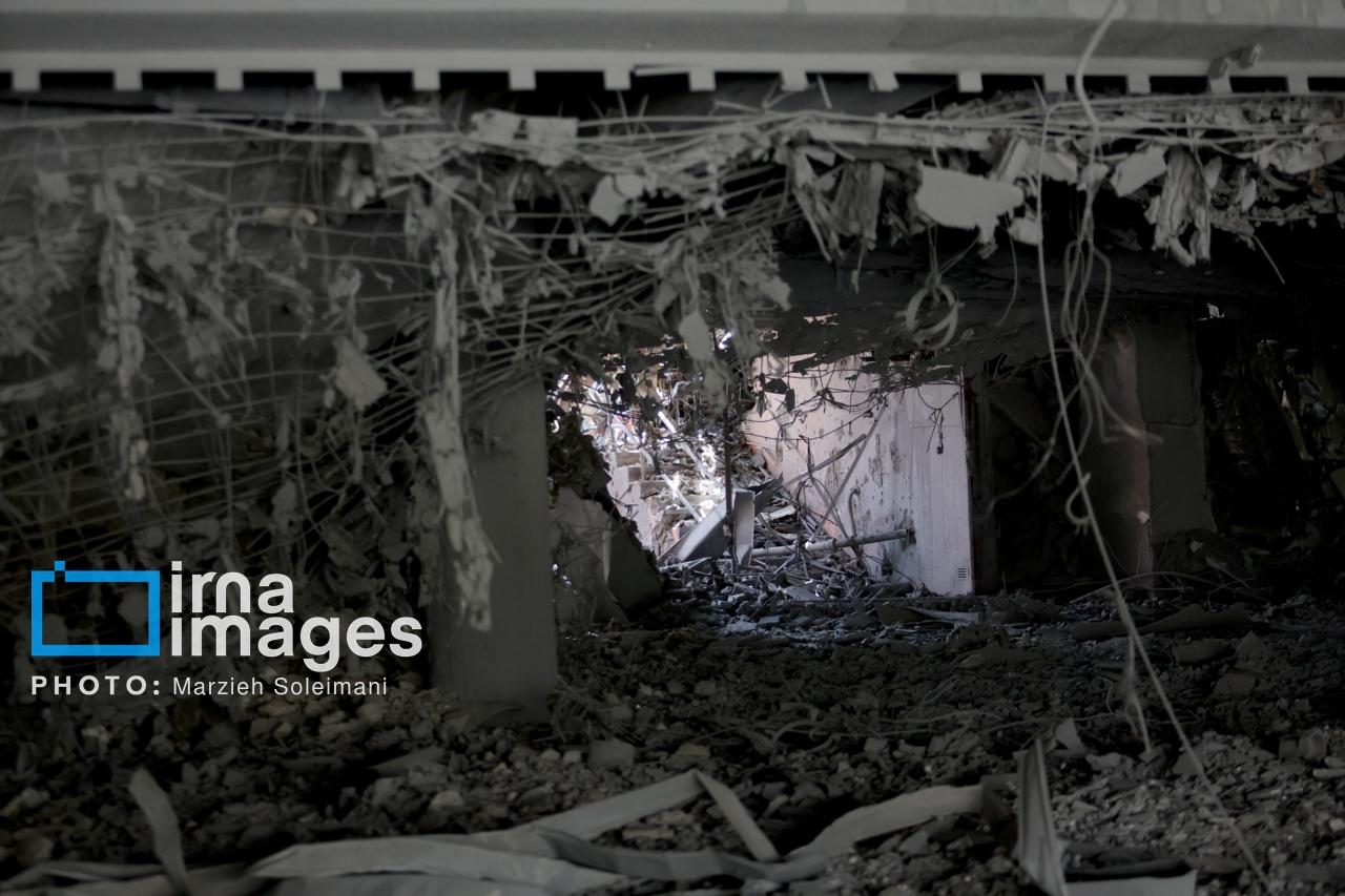 تصاویر: خسارات جنگ رمضان در مجموعه ورزشی آزادی