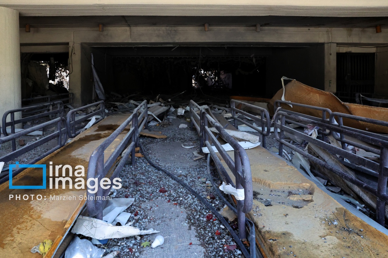 تصاویر: خسارات جنگ رمضان در مجموعه ورزشی آزادی