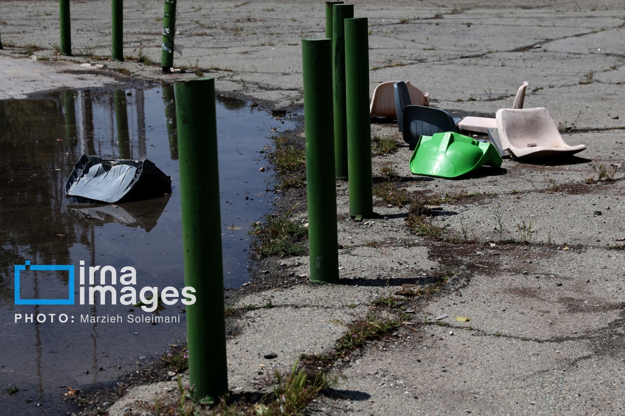 تصاویر: خسارات جنگ رمضان در مجموعه ورزشی آزادی
