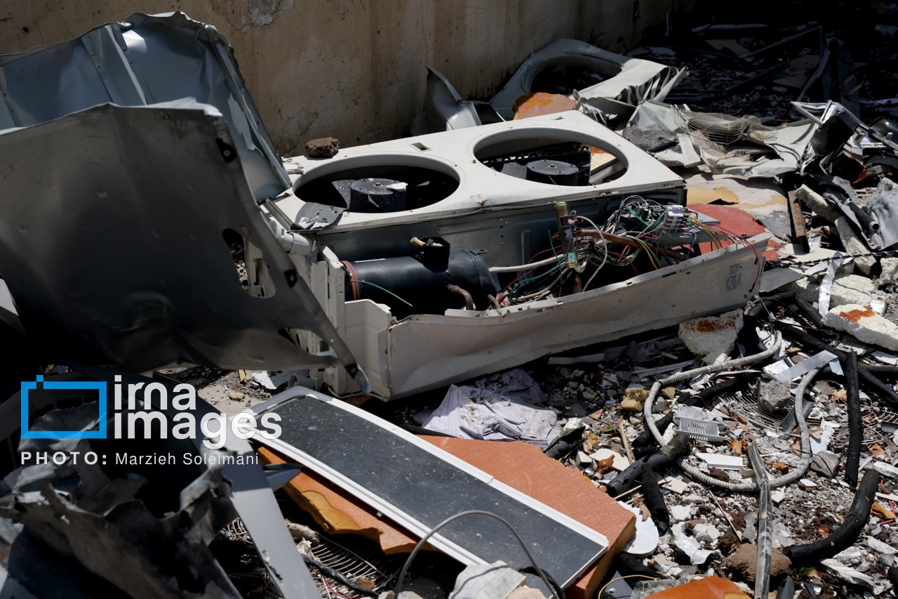 تصاویر: خسارات جنگ رمضان در مجموعه ورزشی آزادی