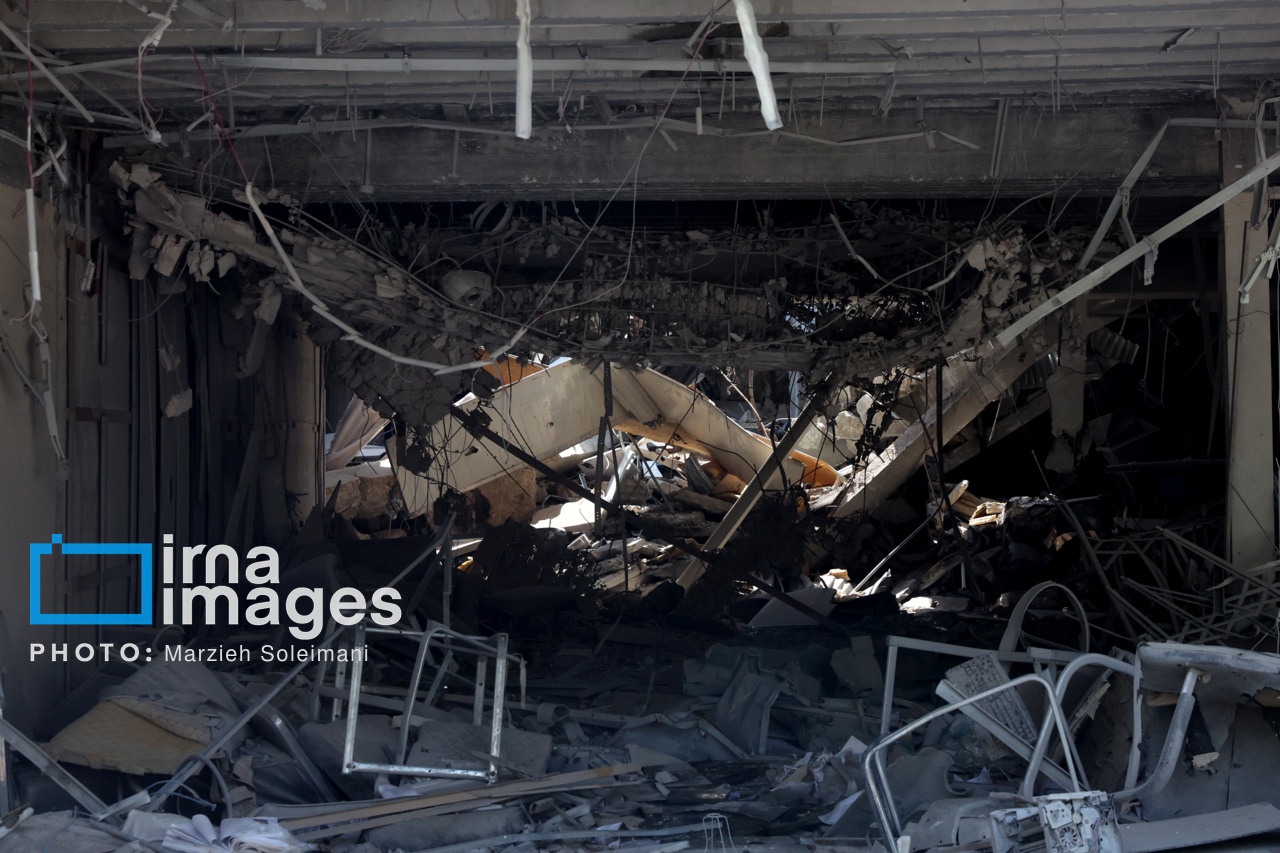 تصاویر: خسارات جنگ رمضان در مجموعه ورزشی آزادی