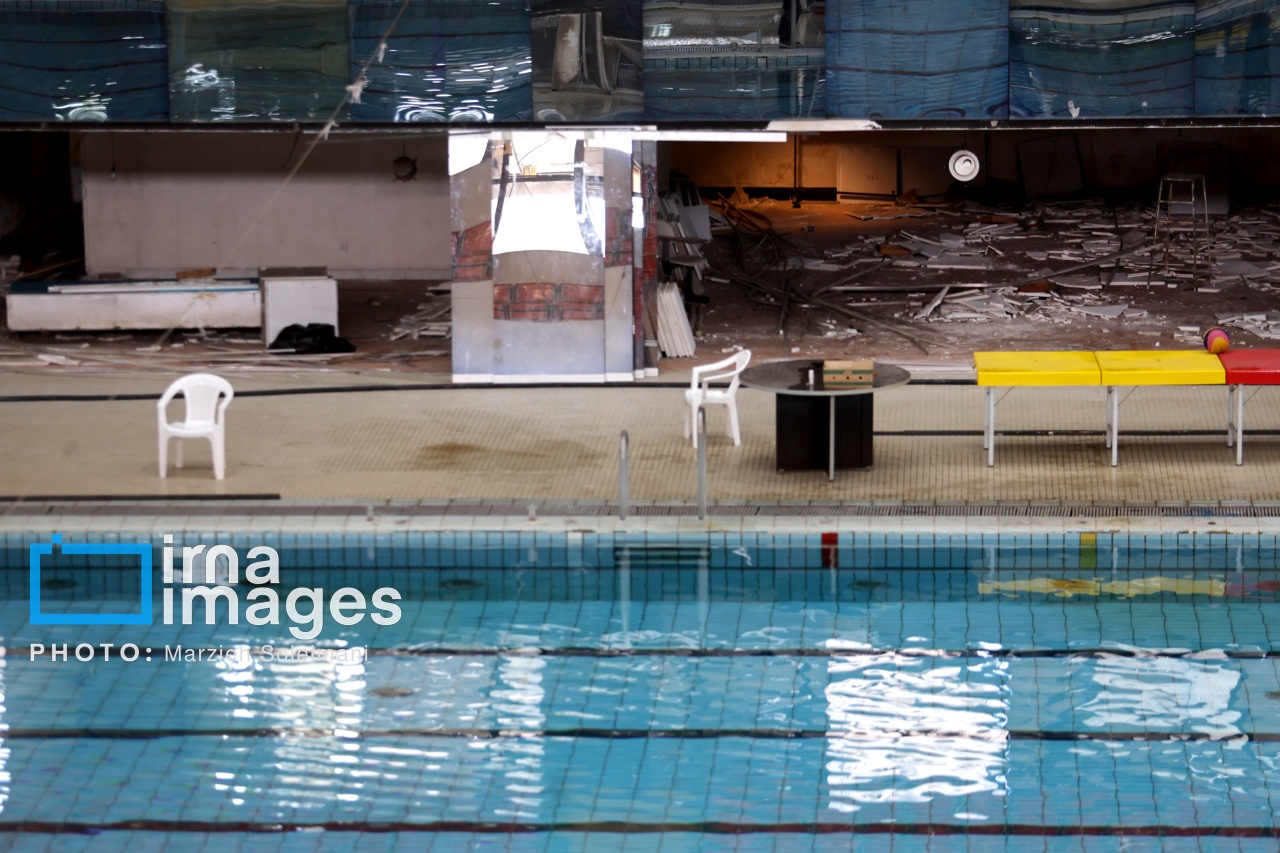 تصاویر: خسارات جنگ رمضان در مجموعه ورزشی آزادی