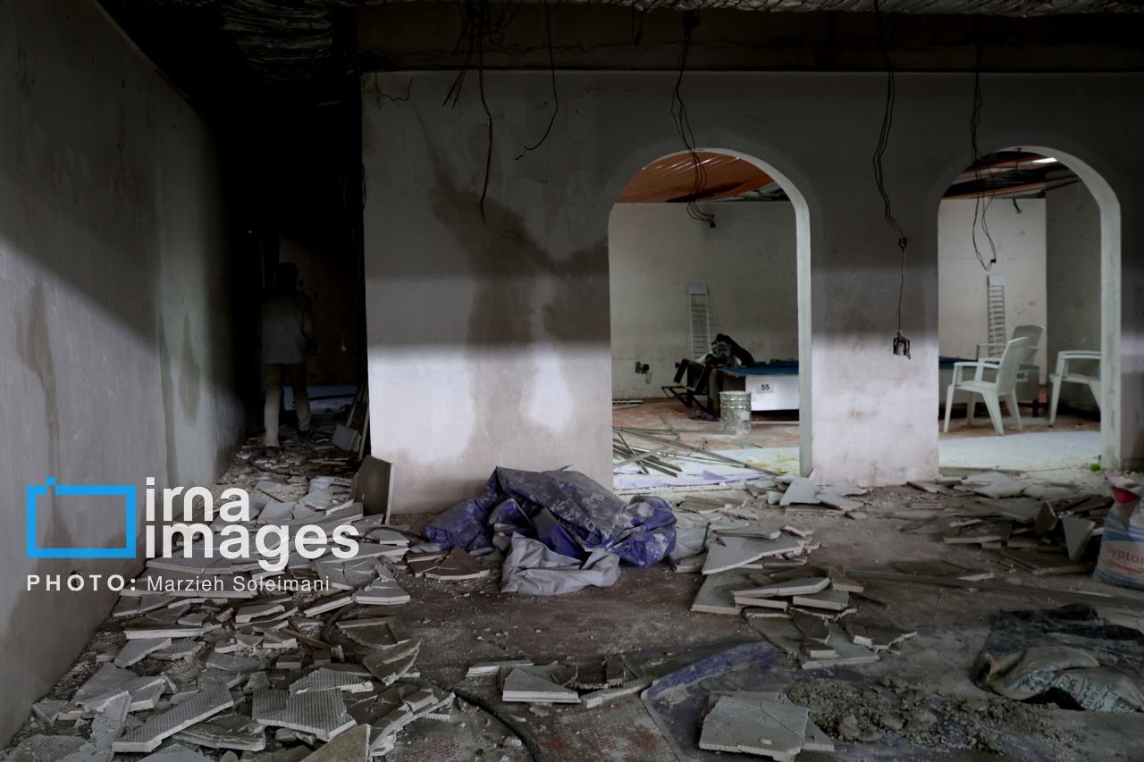 تصاویر: خسارات جنگ رمضان در مجموعه ورزشی آزادی