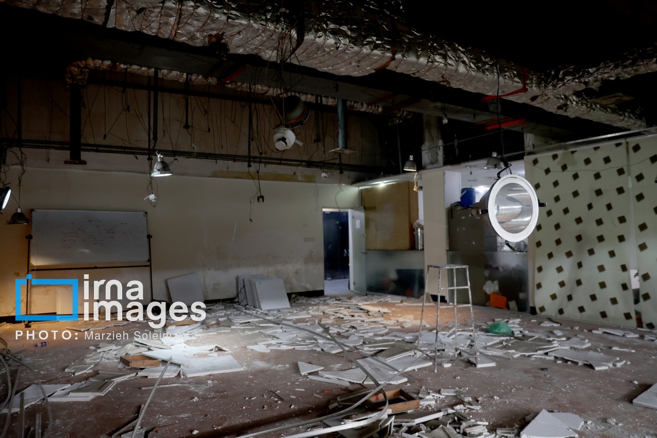 تصاویر: خسارات جنگ رمضان در مجموعه ورزشی آزادی