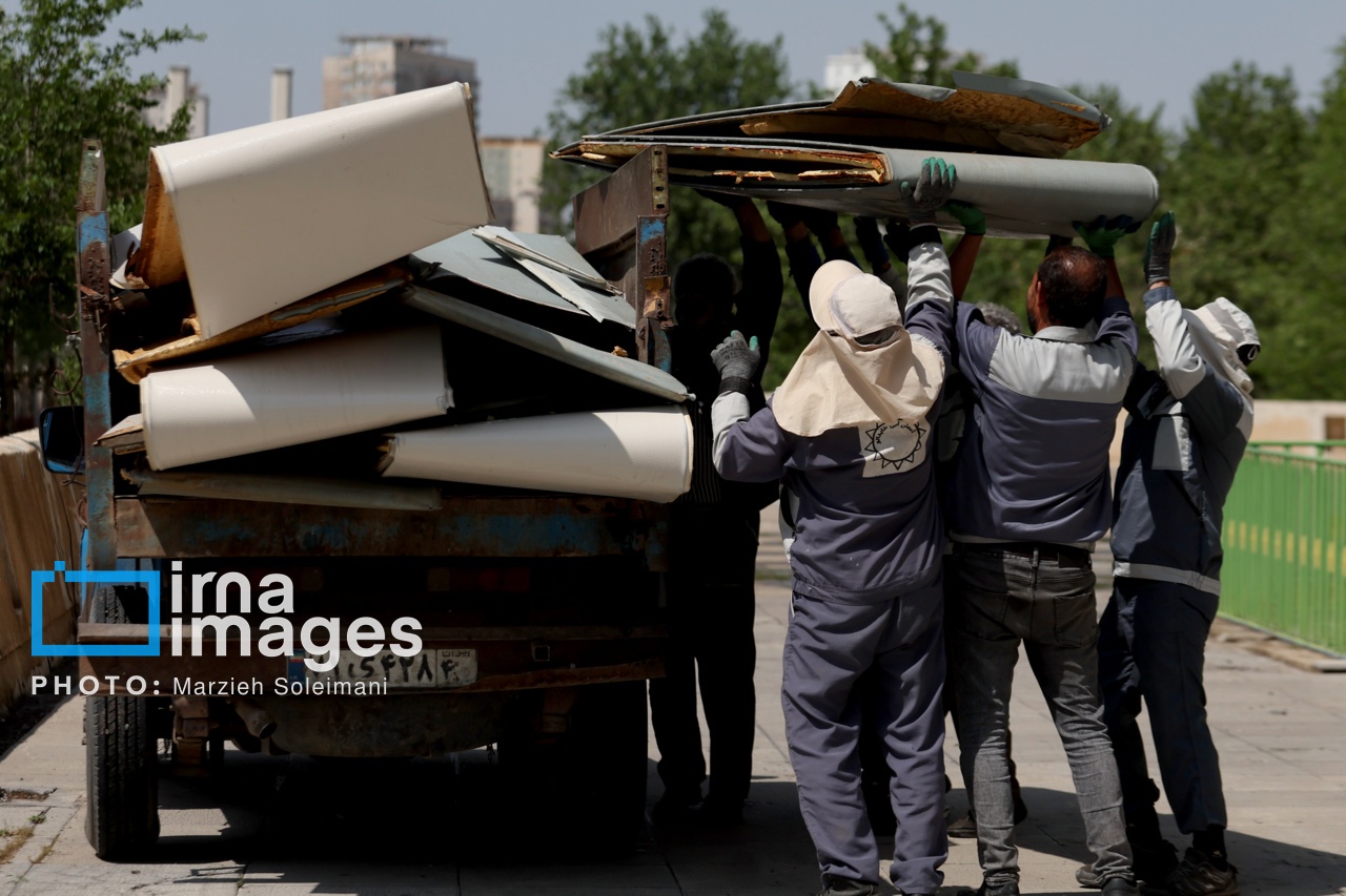 تصاویر: خسارات جنگ رمضان در مجموعه ورزشی آزادی