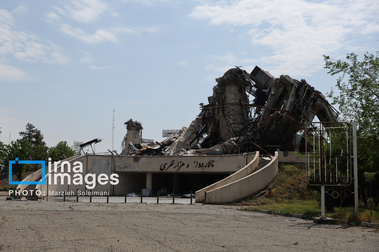تصاویر: خسارات جنگ رمضان در مجموعه ورزشی آزادی