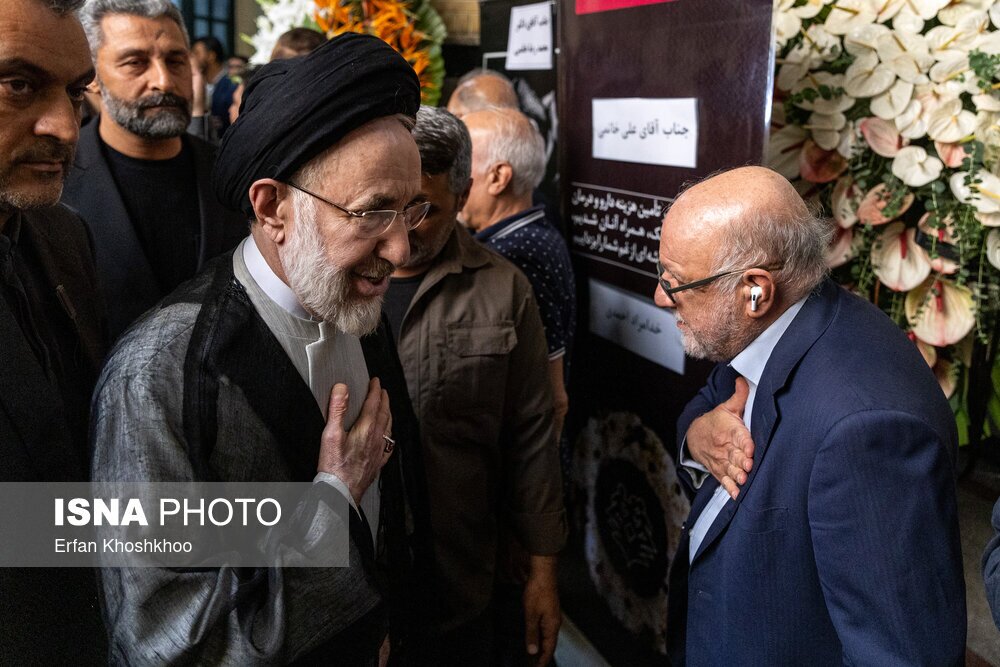 تصاویر: مراسم ترحیم خواهر «سیدمحمد خاتمی»