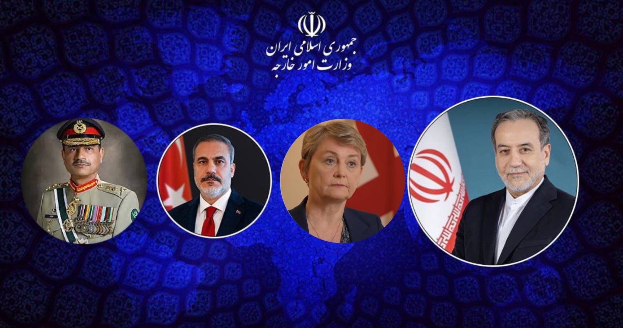 تماس‌های تلفنی عراقچی با وزرای خارجه انگلیس و ترکیه و فرماند