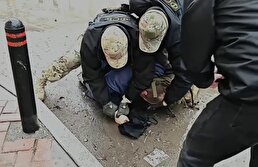 ببینید / لحظه بازداشت جاسوس اوکراینی در مسکو