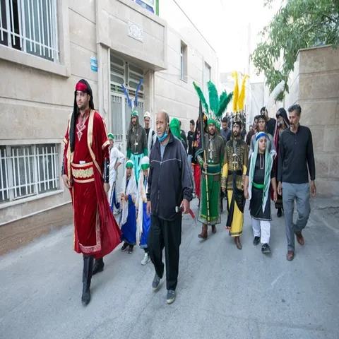 تصاویر: آیین سنتی چاووشی‌خوانی محرم در فیجان اراک