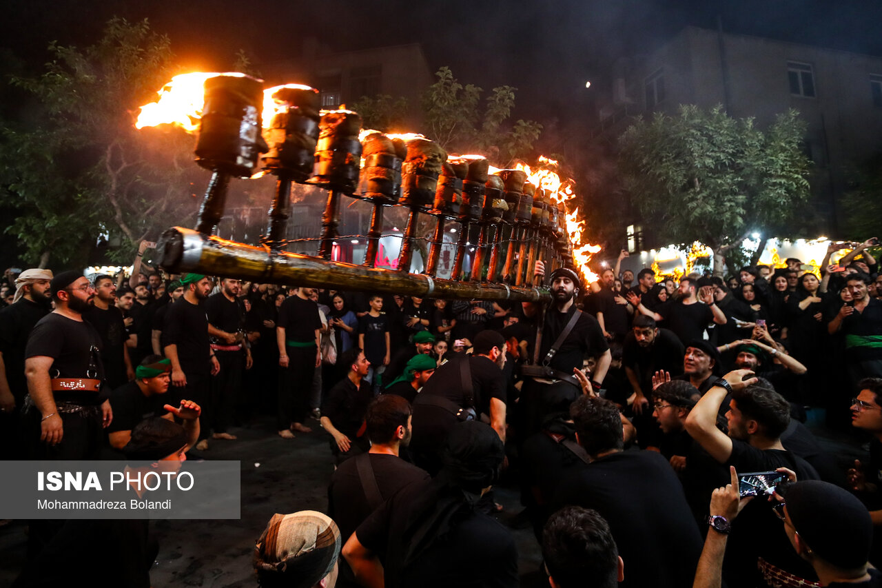 تصاویر: آئین مشعل‌گردانی در دولت‌آباد شهرری