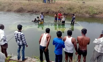 سقوط اتوبوس دانش آموزان به کانال آب در هند/ ۲۵ نفر کشته شدند