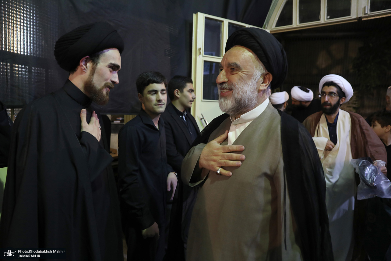 تصاویر: مراسم بزرگداشت مادر همسر سید حسن خمینی و همسر آیت الله موسوی بجنوردی
