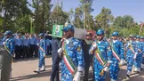 ببینید/ ویدیویی از تشییع پیکر شهید خلبان مجید کاظمی