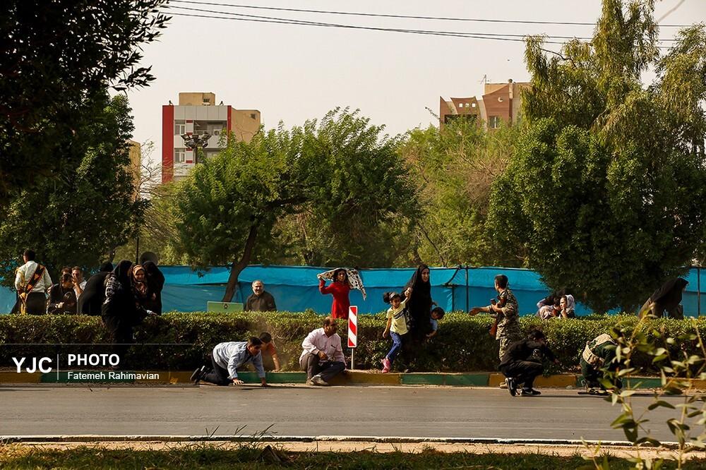 تصاویر: مروری به حمله تروریستی به رژه نیرو‌های مسلح در اهواز در سال ۱۳۹۷