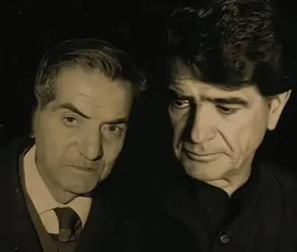 ببینید / تنها تجربه خوانندگی استاد شهریار با حضور شجریان؛ «اگر صدا داشتم دکانت را تخته می‌کردم»