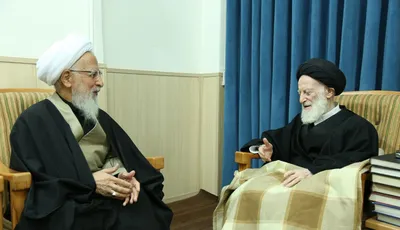 آیت الله جوادی آملی در دیدار آیت الله شبیری زنجانی: صلاح شما را می خواهیم و جویای احوال شماییم