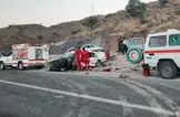 تصادف ۲ خوددری سواری در جاده چالوس ۱۲ مصدوم برجا گذاشت