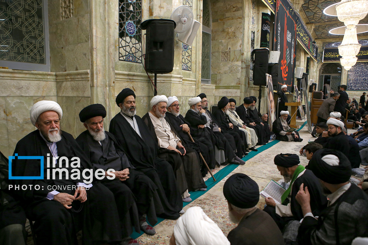 تصاویر: مراسم چهلم ارتحال آیت‌الله شبیری زنجانی در قم