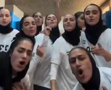 ببینید/ هم‌خوانی ترانه حماسی توسط بانوان تیم ملی هندبال پس از پیروزی