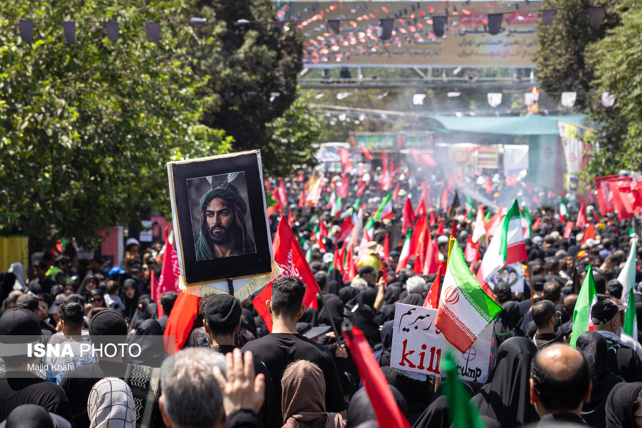 تصاویر: مراسم پیاده‌روی جاماندگان اربعین حسینی در تهران