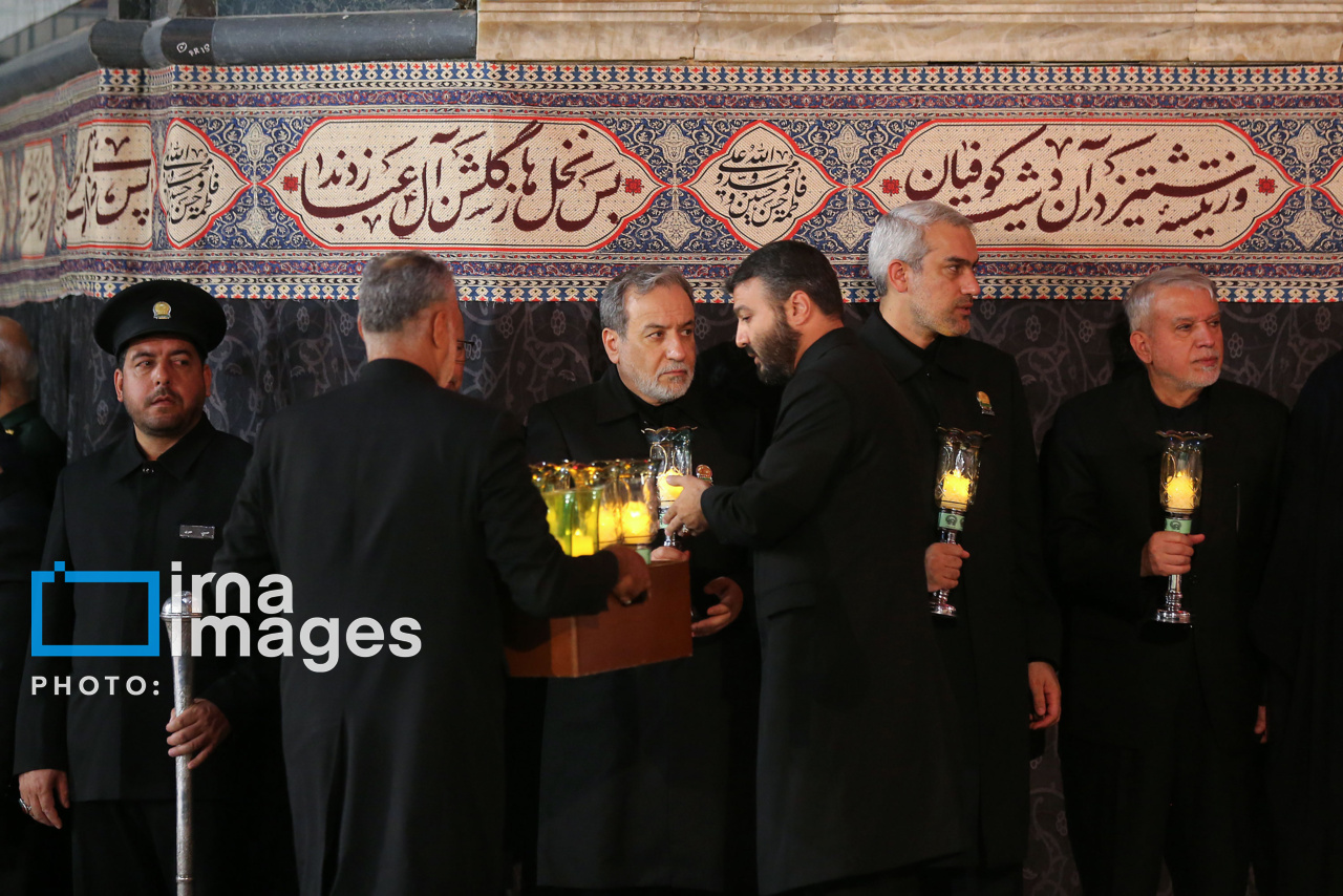 تصاویر: مراسم خطبه‌خوانی شب شهادت امام رضا(ع) در حرم مطهر رضوی
