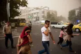 وزش باد همراه با خیزش خاک در تهران