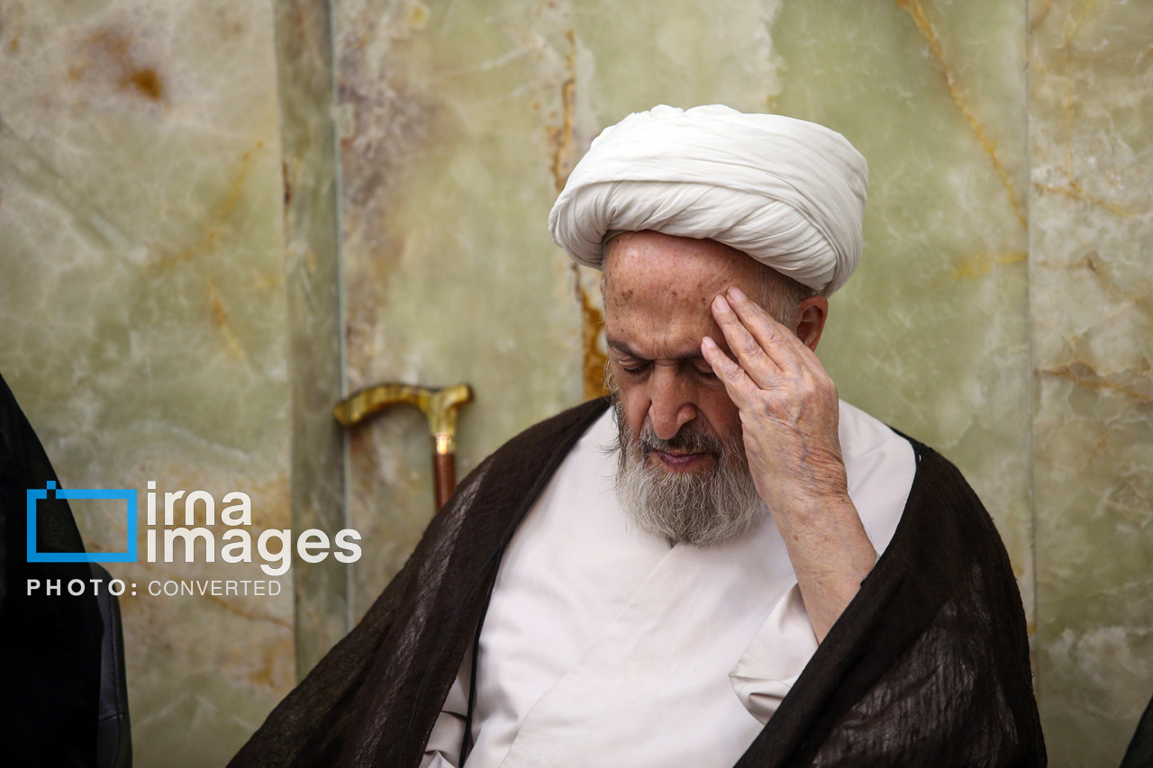 تصاویر: مراسم چهلم ارتحال آیت‌الله شبیری زنجانی در قم
