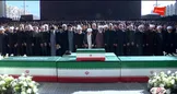 ببینید/ اقامه نماز بر پیکر رهبر شهید توسط آیت‌الله جعفر سبحانی