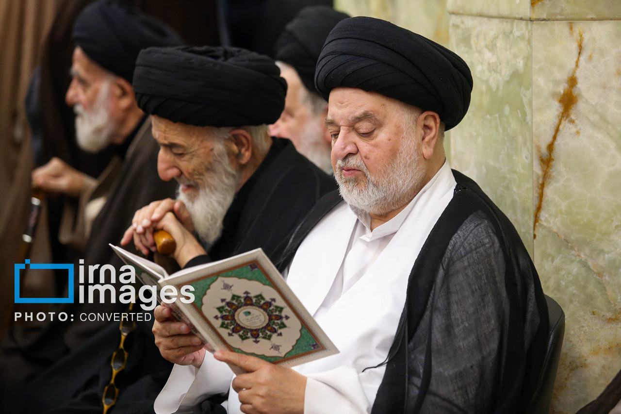 تصاویر: مراسم چهلم ارتحال آیت‌الله شبیری زنجانی در قم