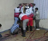 اعزام نیروهای هلال احمر به سیل زدگان شهرستان آبدانان