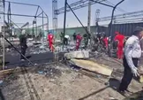 آتش سوزی یک موکب در مرز مهران / یک خانم فوت کرد / ۹ خودرو نیز دچار آسیب شدند
