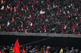 ببینید/ زمزمه سرود ملی ایران در مصلی توسط مردم