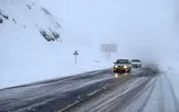 بارش برف، مه‌گرفتگی و لغزندگی در جاده های مازندران