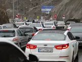ترافیک سنگین در جاده چالوس، آزادراه شمال و هراز