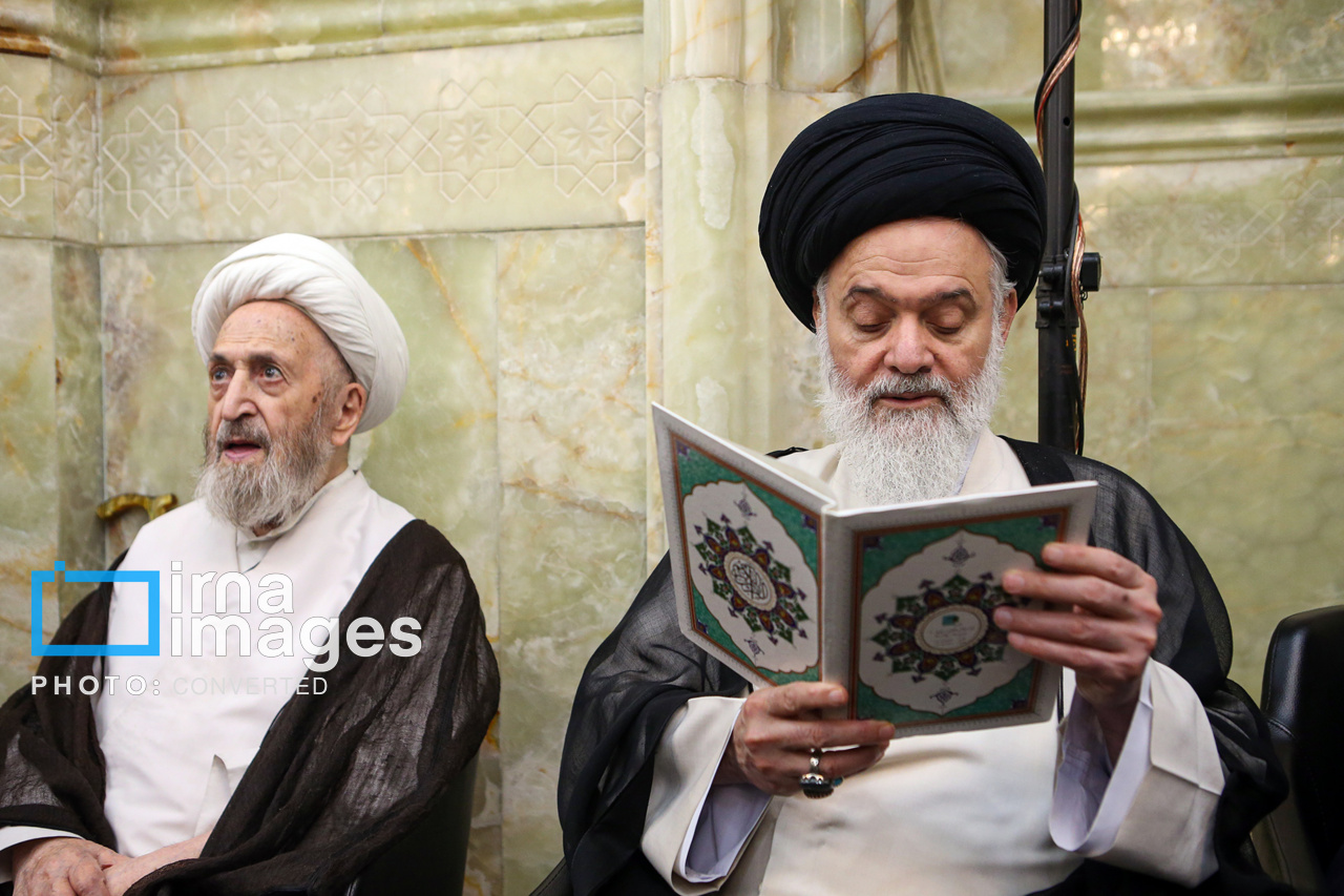 تصاویر: مراسم چهلم ارتحال آیت‌الله شبیری زنجانی در قم