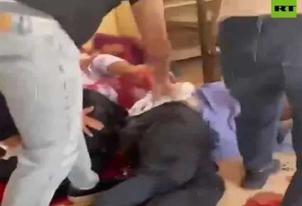 ببینید / تصاویری از زخمی‌ها و کشته شدگان تیراندازی مرگبار در کلیسای اردن