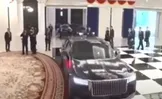 ببینید/ ورود غیر منتظره خودروی رئیس‌جمهور چین به کاخ رهبر کره شمالی