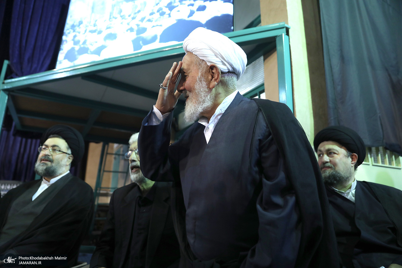 تصاویر: مراسم بزرگداشت مادر همسر سید حسن خمینی و همسر آیت الله موسوی بجنوردی