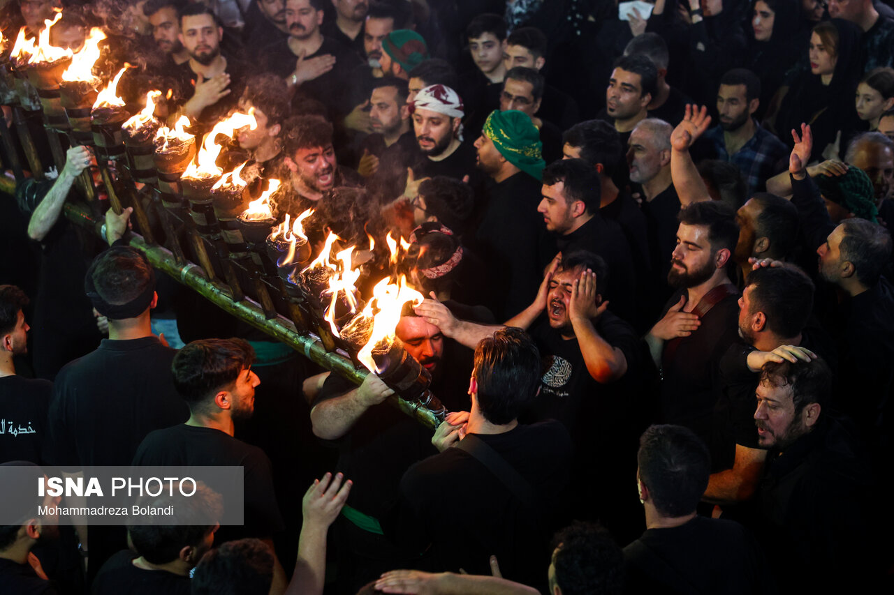 تصاویر: آئین مشعل‌گردانی در دولت‌آباد شهرری