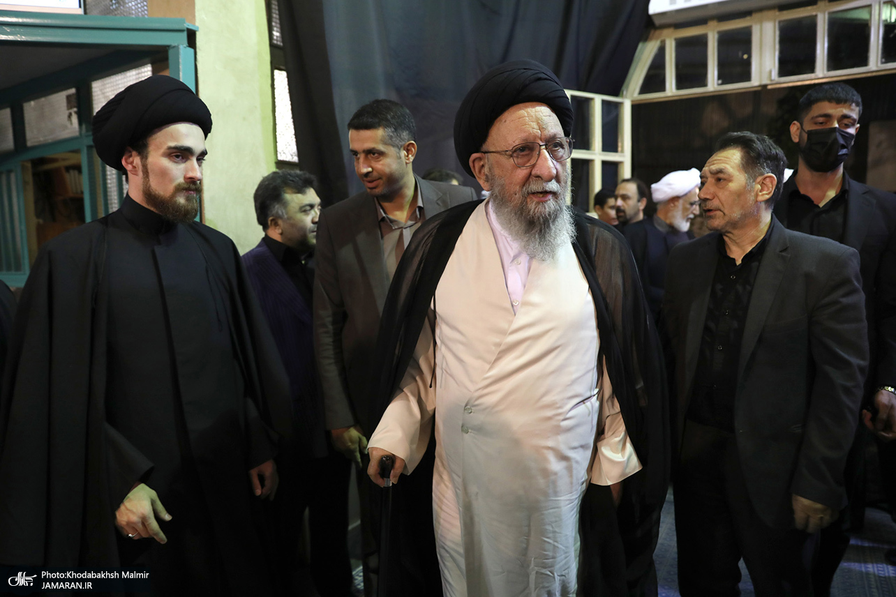 تصاویر: مراسم بزرگداشت مادر همسر سید حسن خمینی و همسر آیت الله موسوی بجنوردی