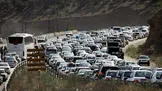 ترافیک فوق سنگین در محور‌های هراز و فیروزکوه/ پس زدگی چند کیلومتری بار ترافیکی در محور هراز
