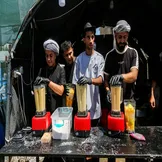 تصاویر: موکب‌های پذیرایی از زوار اربعین در کربلا